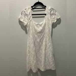 White floral Lace Dress; Abercrombie & Finch